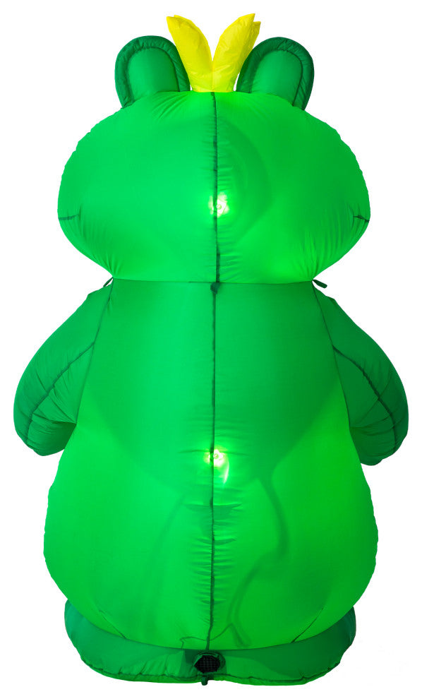 6'H Lighted Valentine's Inflatable Frog With Heart Decor