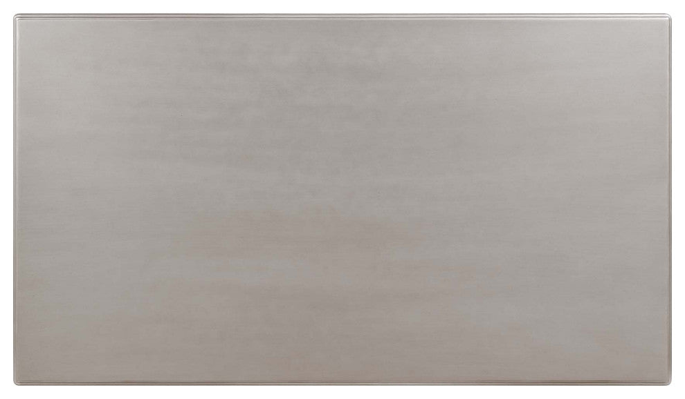 Wood Rectangular Coffee Table, Platinum