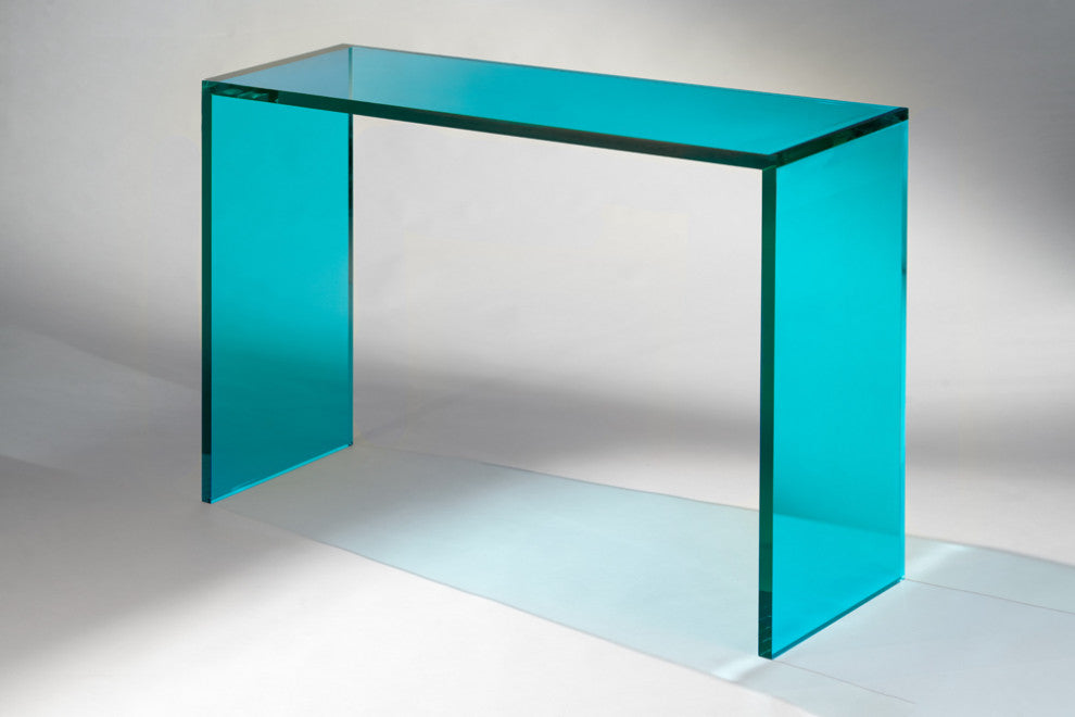 ColorBurst Acrylic Console Table, Green, 12"d X 54"l X 32"h