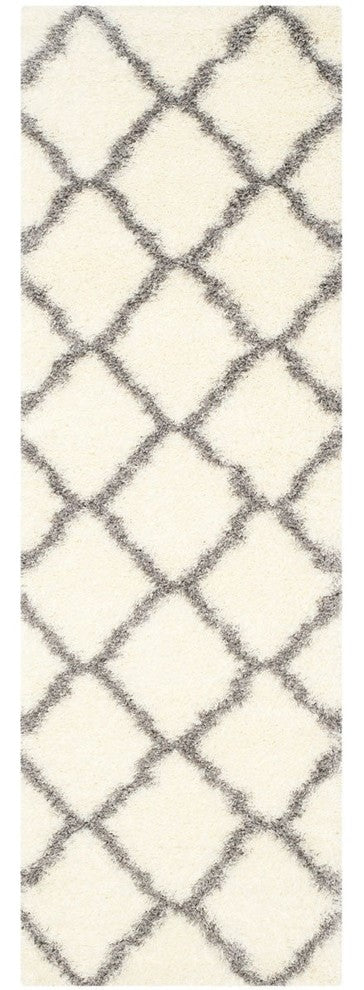 Safavieh Montreal Shag Sgm866B Shag Rug, Ivory/Gray, 8'6"x12'0"