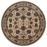 Oriental Weavers Ariana Collection Ivory/Red Floral Indoor Area Rug 6' RND