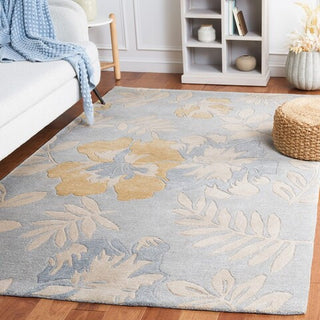 Safavieh Soho Soh838B Floral Rug, Blue/Multi, 3'6" X 5'6"