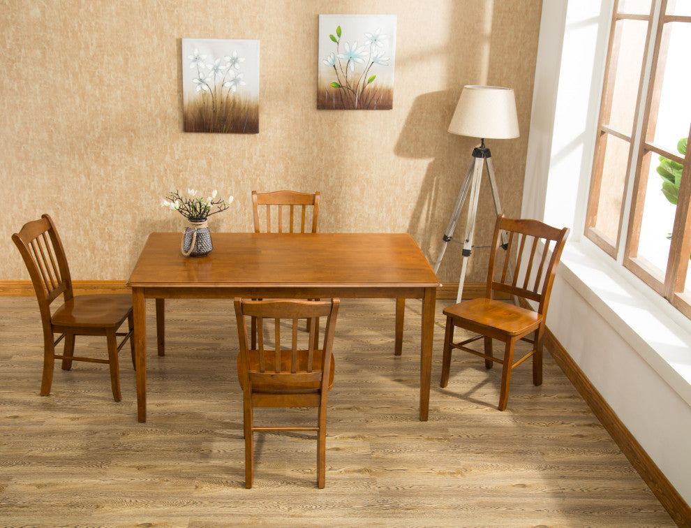 5-Piece Shaker Dining Set, Walnut