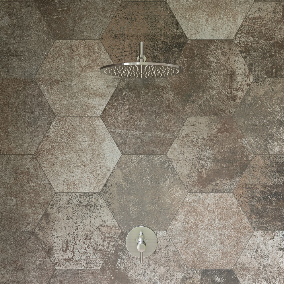 ALFI Brand LED16R-BN Brushed Nickel 16" Round Multi Color LED Rain Shower Head