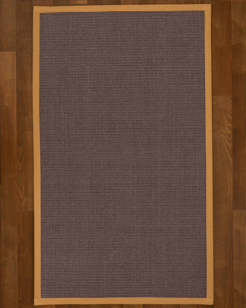 Natural Area Rugs Big Sur Custom Sisal Rug, 9' x 12', Khaki Border