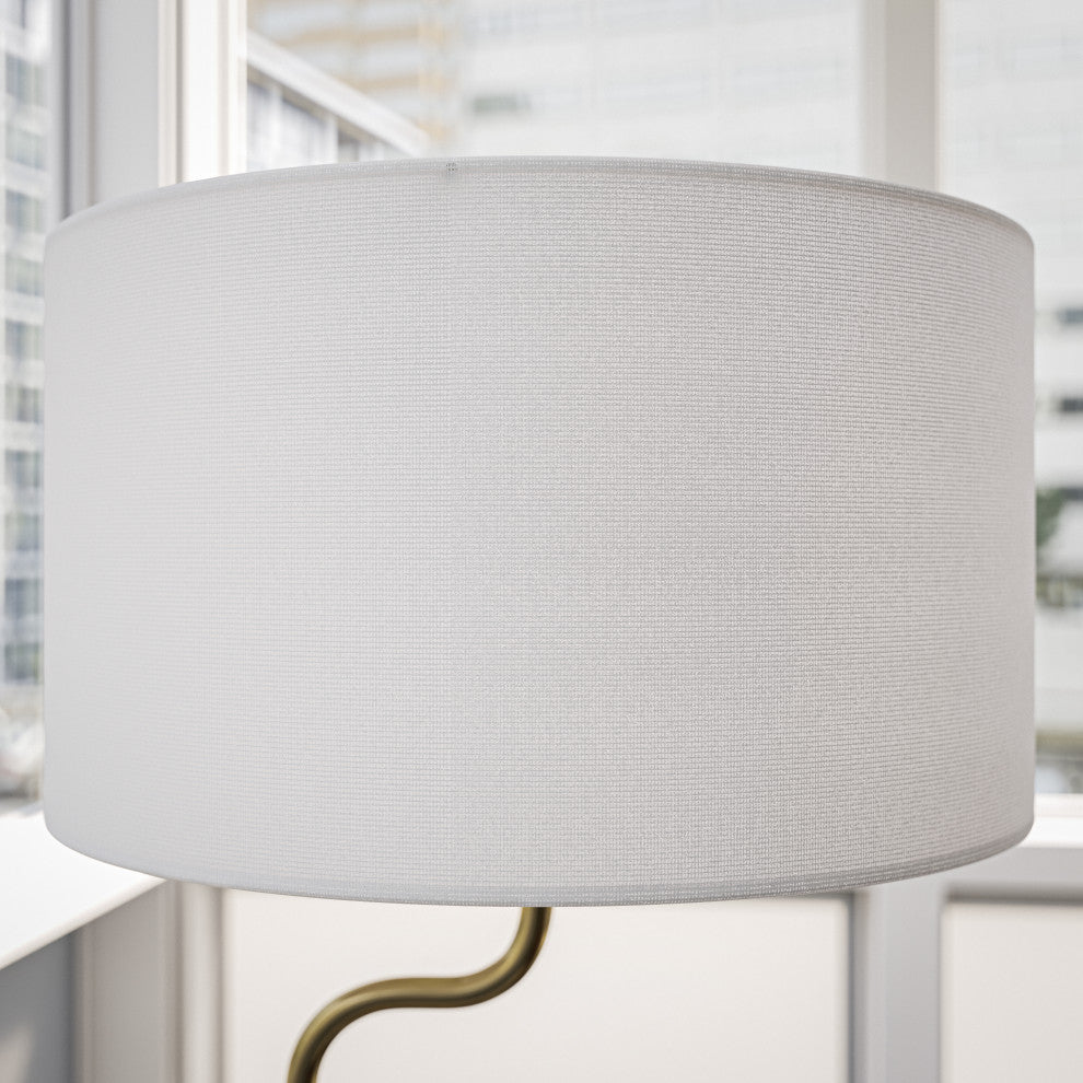 Kenroy 34308AB 1-Light Floor Lamp, Milo