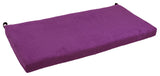 45"X19" Solid Microsuede Bench Cushion, Ultra Violet