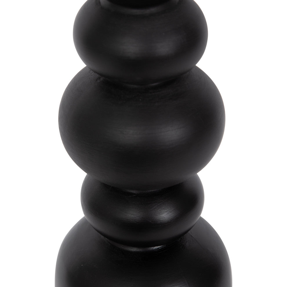 Tirollo Accent Table, Black, 10" Diameter