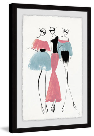 "Pastel Trio" Framed Painting Print, 8"x12"