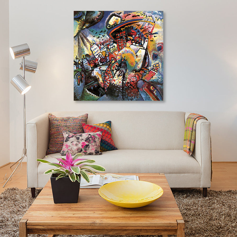 "Moscow II" by Wassily Kandinsky, Canvas Print, 18x18"