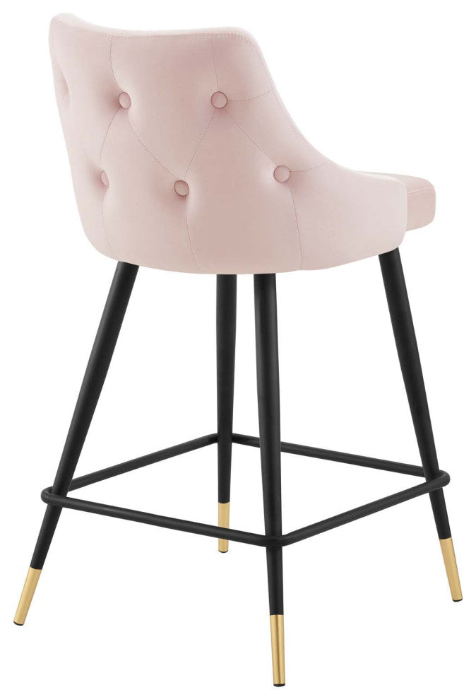 Adorn Performance Velvet Counter Stool Set of 2