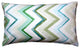 Pillow Decor - Pacifico Stripes Green Throw Pillow 12X20