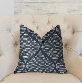 Pitaya Blue and White Luxury Throw Pillow, 16"x16"