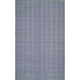 Nuloom Hand-Loomed Chalet Herringbone Cotton Flatwoven Rug, Navy 4'x6'
