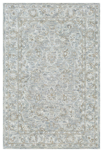 Surya Shelby SBY-1001 7'x9' Rug, Denim/Sage/Sea Foam/Taupe/Cream