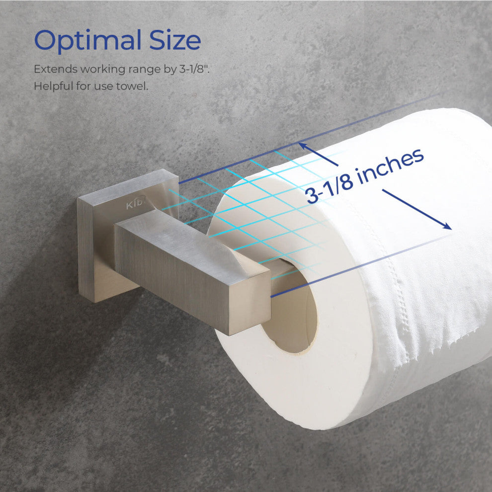 Cube Bathroom Tissue Holder KBA1502, Brush Nickel