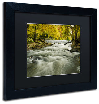 PIPA Fine Art 'Hoopes Falls in the Autumn' Matted Framed Art, 14x11