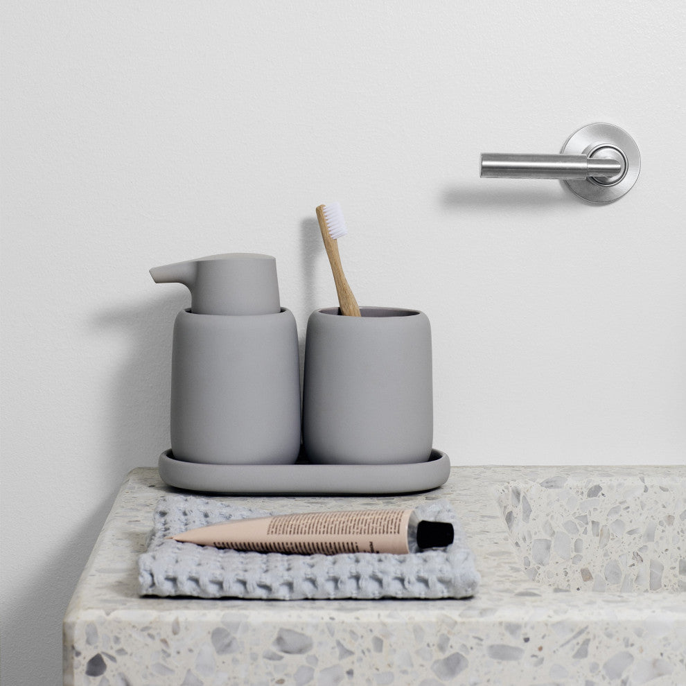 Sono Soap Dish, Microchip/Lt Gray
