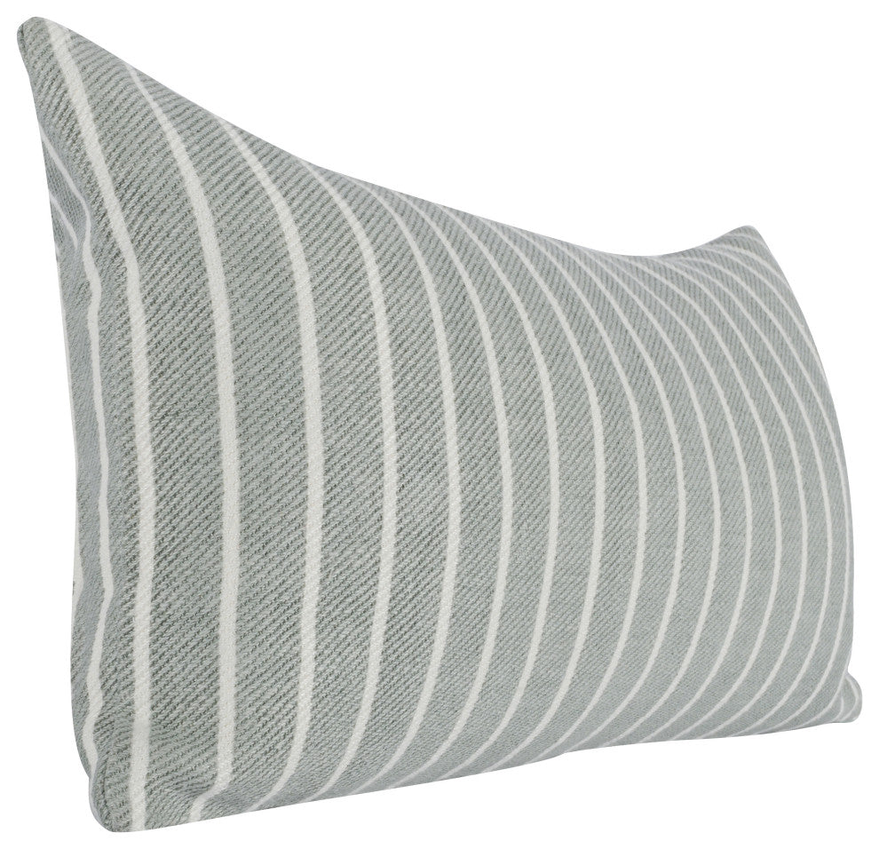 Lake 14"x26" Throw Pillow, Gray White