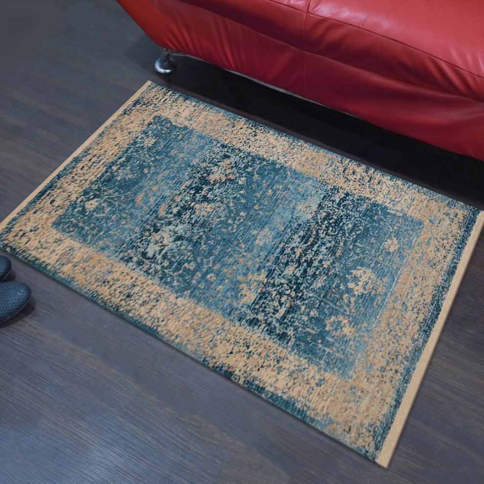 Machine Made Polyester Durable Indoor Outdoor Washable Oriental Pattern Footmat