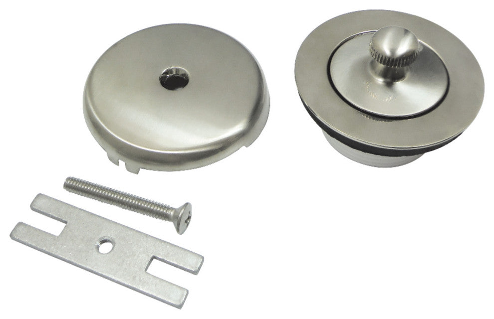 Showerscape Twist and Close Tub Drain Conversion Kit, Brushed Nickel
