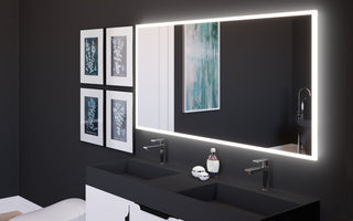 Smart Lisa Dimmable LED Bathroom Mirror With Voice Control, 60"x30"