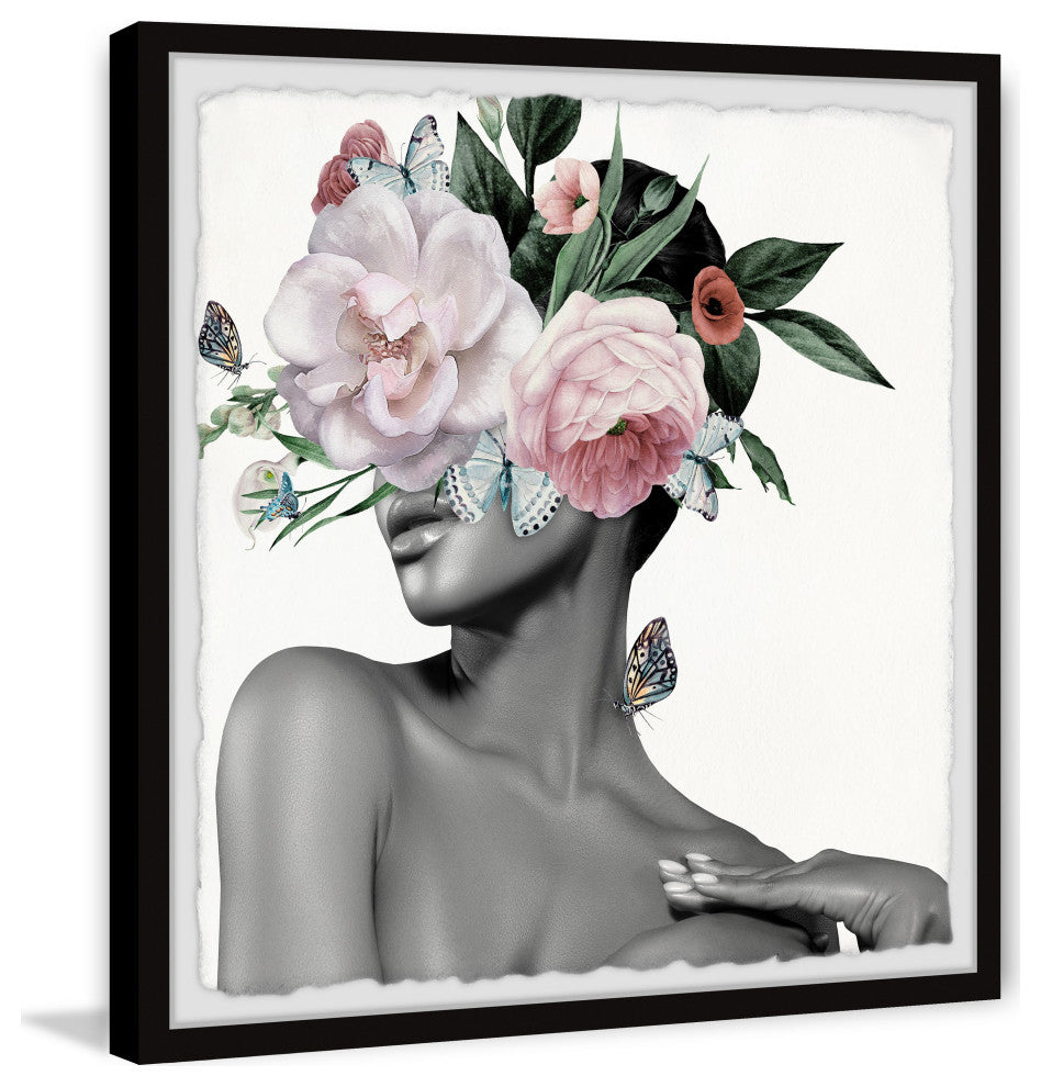 "Time to Be Happy" Framed Painting Print, 32x32