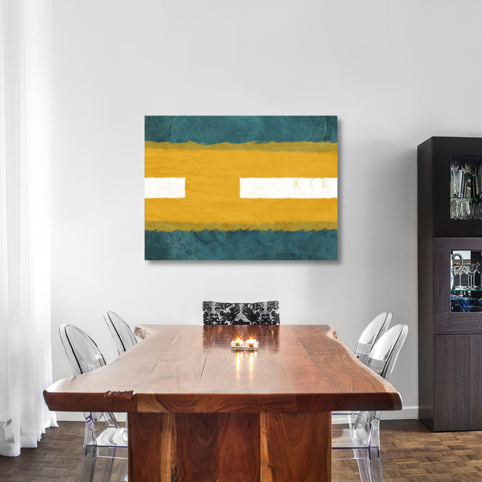 "Green And Yellow Abstract Theme 1" Fine Art Print