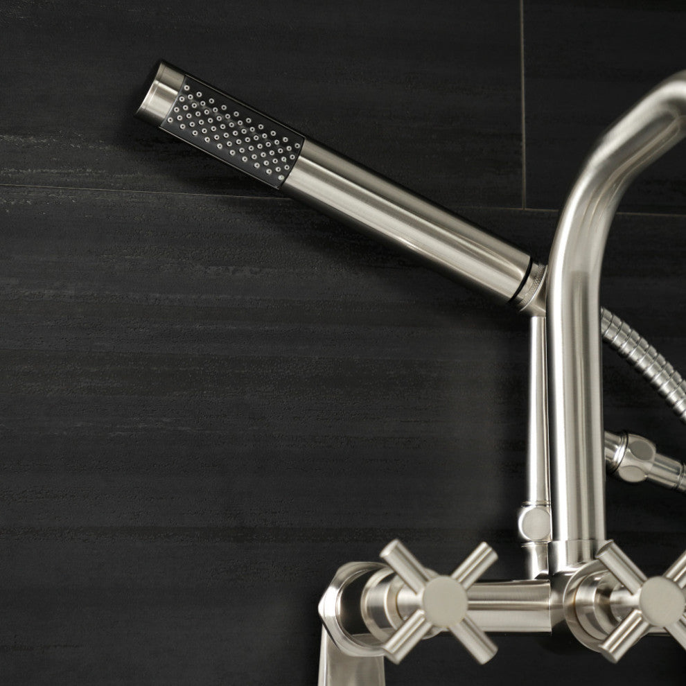 AE8458DX Wall Mount Clawfoot Tub Faucet, Brushed Nickel