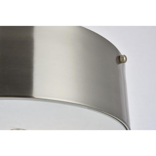 Hazen 2 light 12 inch Burnished Nickel flush mount