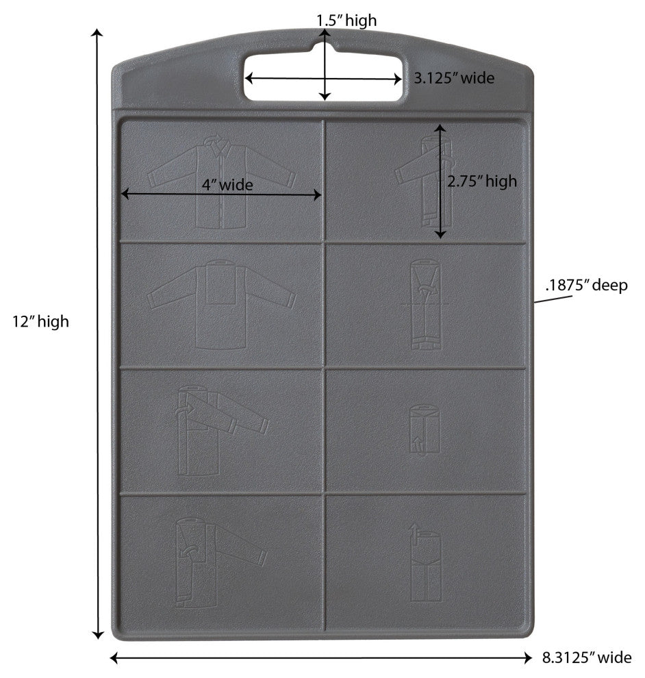 195 Shirt Folding Board For Laundry, Folds T-Shirts