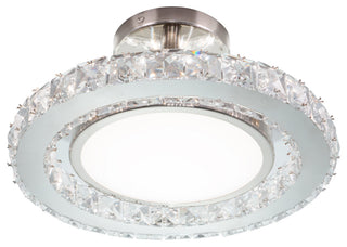 Clara 12.25" Semi-Flush Mount Brushed Nickel