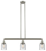 INNOVATIONS LIGHTING 213-SN-G54-LED Small Bell 3 Light Island Light
