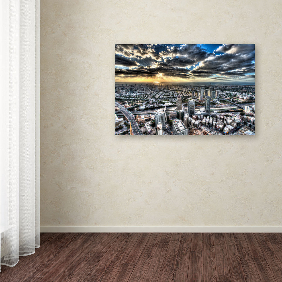 'Tel Aviv Israel - I' Canvas Art by David Ayash