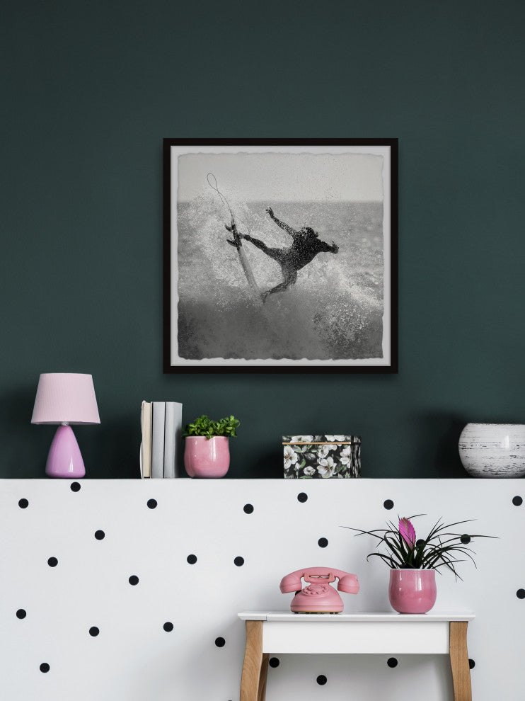 "Surf Party" Framed Painting Print, 32x32
