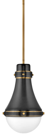 Hinkley Lighting 39057 Oliver 1 Light 9"W Mini Pendant - Black