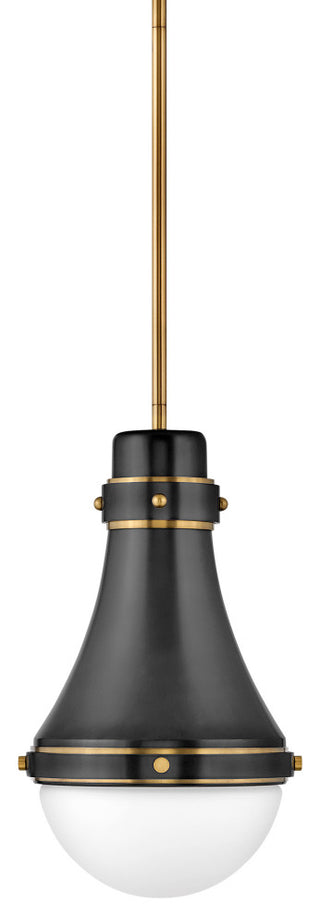 Hinkley Lighting 39057 Oliver 1 Light 9"W Mini Pendant - Black
