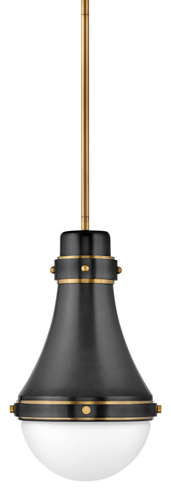 Hinkley Lighting 39057 Oliver 1 Light 9"W Mini Pendant - Black