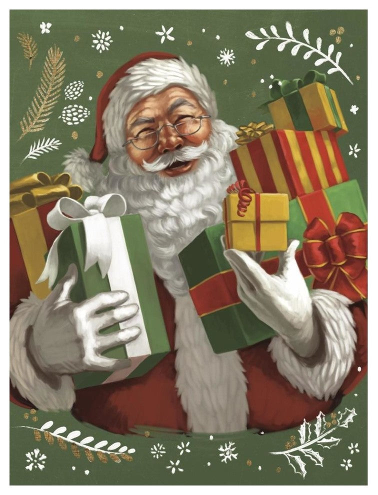 "Santas List IV Crop" Digital Paper Print by Janelle Penner, 38"x50"