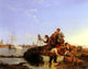 Pieter Christian Dommerson Artist at his Easel With Shipping beyond Canvas Wrap