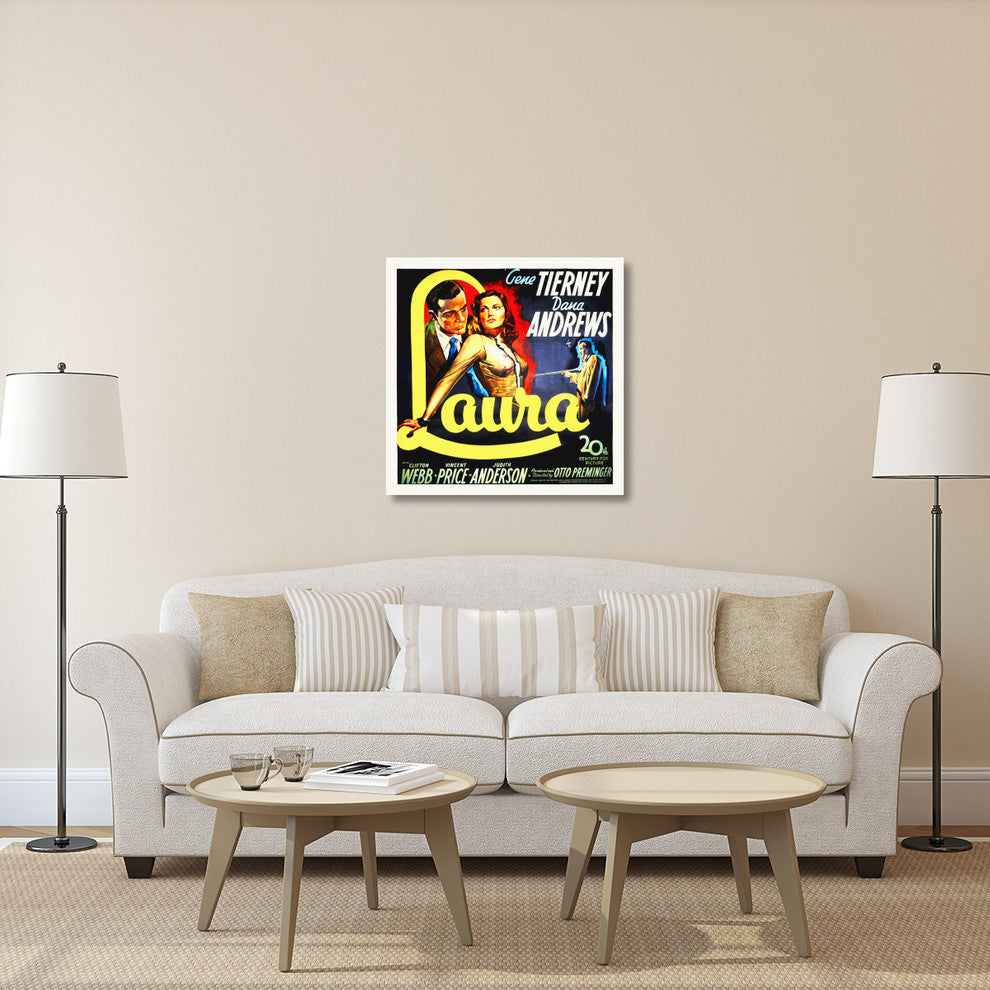 "Laura, 1944" Stretched Canvas Giclee by Hollywood Photo Archive, 36x36"