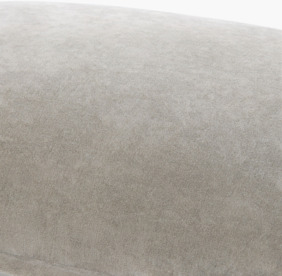 Galey Alix x Livabliss Karling GAKA-001 Pillow, Taupe, 13"L x 20"W, Down Insert