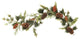 5' Mixed Pine With Red Leaves and Pine Cones Christmas Garland