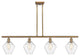 Innovations 516-4I-BB-G654-8 4-Light Island Light, Brushed Brass