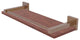 Montero 16" Solid Wood Shelf with Gallery Rail, Brushed Bronze
