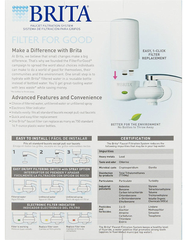 Brita 42201 On Tap 2-Stage Faucet Filter System