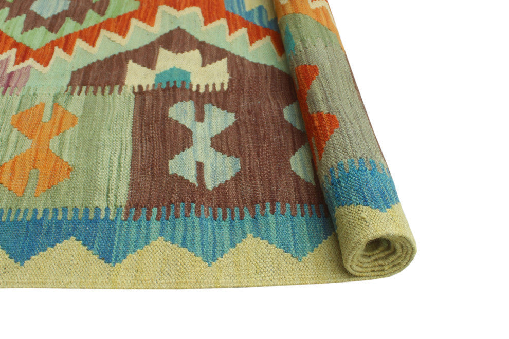 Sangat Kilim Debra Red/Blue Rug, 4'10x6'7