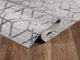 Abani Nova Nov120A Grey Silver Distressed Geometric Area Rug