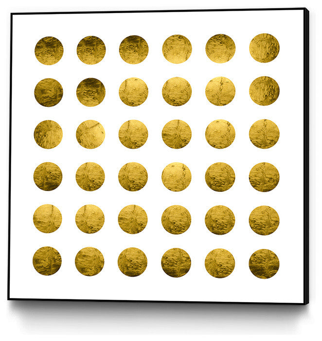 "Golden Spots White" CF Print, 20"x20"