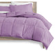 Bare Home 5-Piece Twin Bed-in-a-Bag, Lavender, White